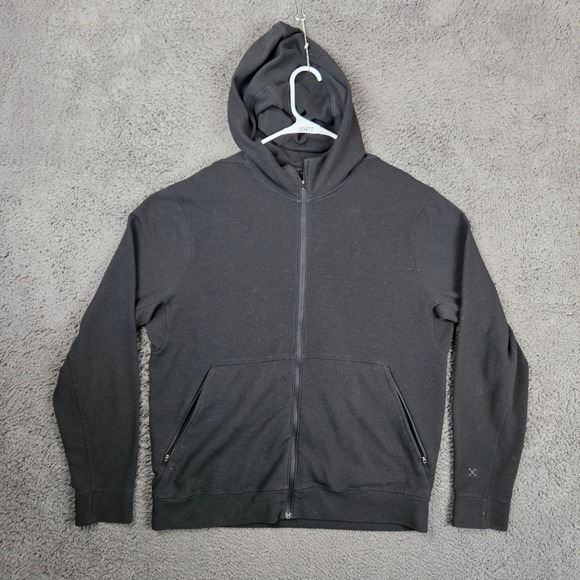 Lululemon Other - Lululemon Shift Stitch Hoodie Men's Medium Black Waffle Knit Full‎ Zip LM3BY4S
